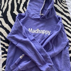 Madhappy purple logo hoodie